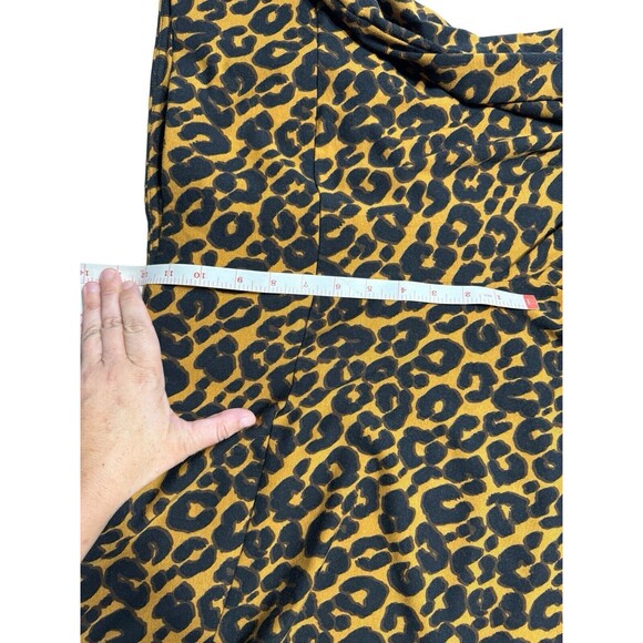 Terra‎ & Sky High Rise Fitted Leggings Plus Size 5X(32W-34W) Cheetah Print NEW - Picture 6 of 10